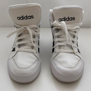 Adidas Classic White and Black High-Tops